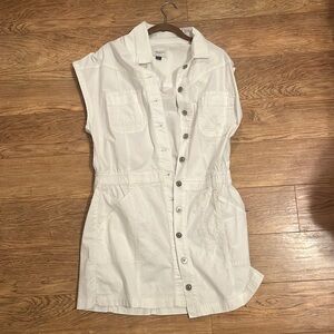 American Eagle - Medium white button down dress
